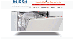 Desktop Screenshot of aesappliancerepair.com